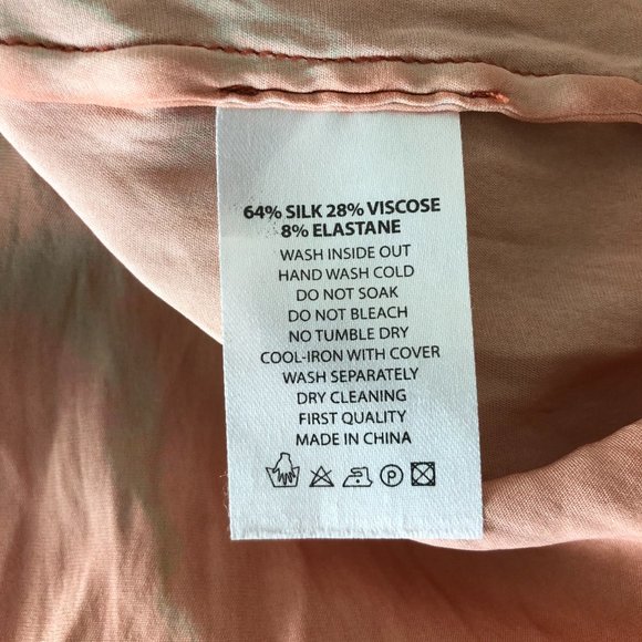 Rust Stretch Silk Blend Sleeveless Shell - Picture 7 of 7